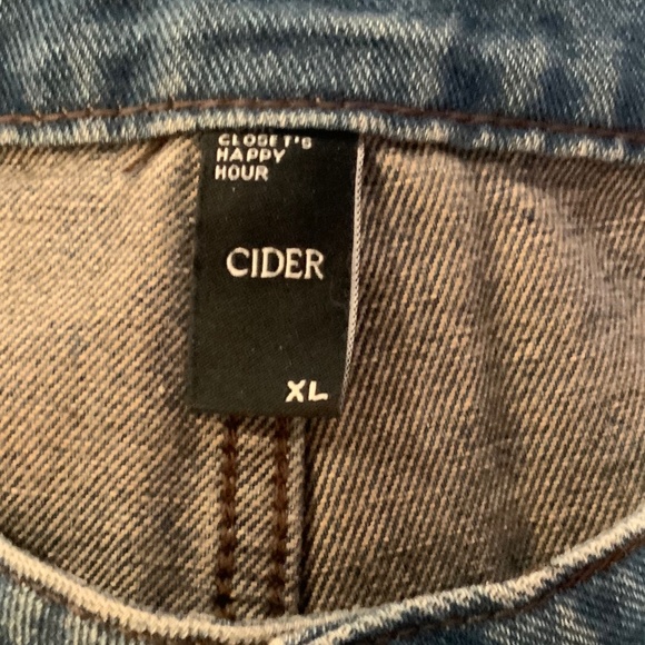 CIDER VINTAGE RAW EDGE WASH HIPPIE FLARED JEANS SIZE XL - Picture 10 of 11